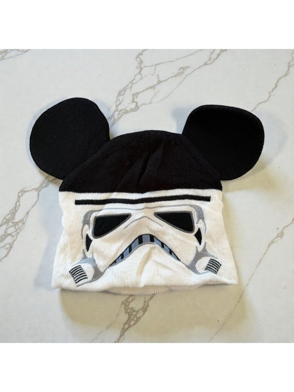 DISNEY Parks Kids Mickey Ear Stormtrooper Winter Beanie Hat